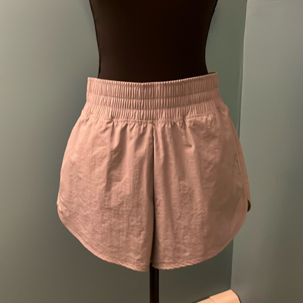 PINK Active Victorias Secret Gray Athletic Running Shorts Size XL